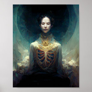 Living Husk Dark Fantasy Sci-Fi Art Poster