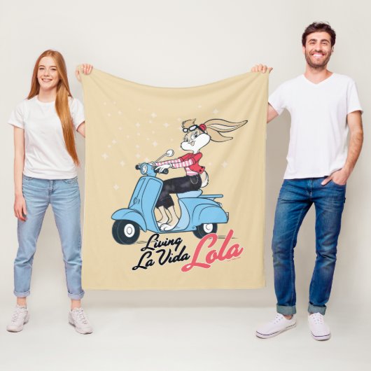 Living La Vida Lola Scooter Grafik Fleecedecke (Beispiel)
