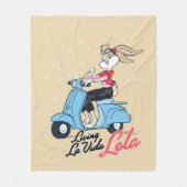 Living La Vida Lola Scooter Grafik Fleecedecke (Vorderseite)