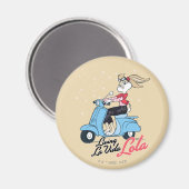 Living La Vida Lola Scooter Grafik Magnet (Vorderseite/Rückseite)