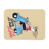 Living La Vida Lola Scooter Grafik Magnet (Horizontal)