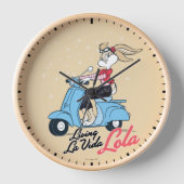 Living La Vida Lola Scooter Grafik Uhr (Vorderseite)