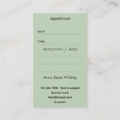 Living Leaves | Mandala Terminkarte (Rückseite)