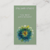 Living Leaves | Mandala Terminkarte (Vorderseite)