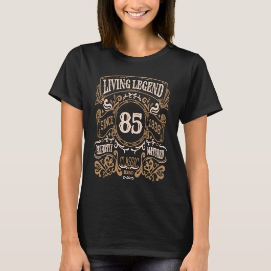 Living Legend 1938 85th Birthday T-Shirt (Vorderseite)