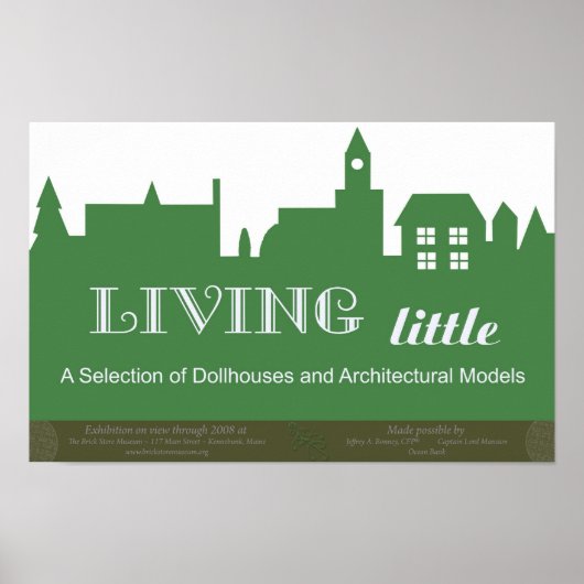Living Little Ausstellung Poster (Vorne)