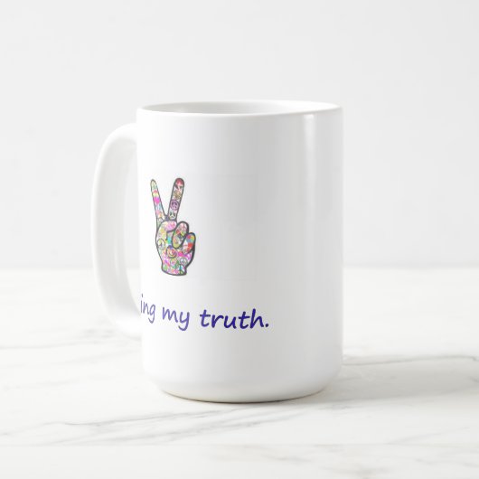 Living My Truth Kaffeetasse (Vorderseite Links)