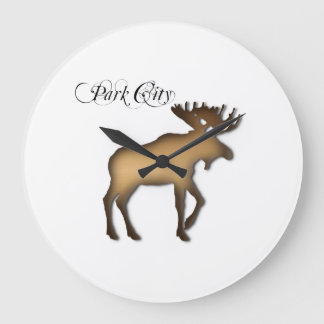 Living on Park City Time Clock Große Wanduhr