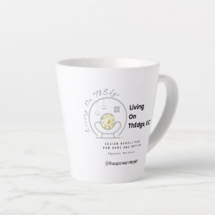 Living On ThEdge, LLC Logo Latte Tasse