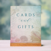 Living Seas Wedding Gift Table Acrylic Sign Acrylschild (Neutral)