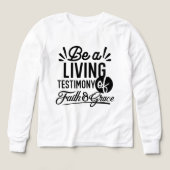 Living Testimony Bible Quote Christian Motivation (Design Vorderseite)