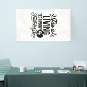 Living Testimony Bible Quote Christian Motivation Banner (Messeveranstaltung)