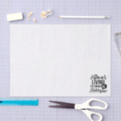 Living Testimony Bible Quote Christian Motivation Seidenpapier (Handwerk)