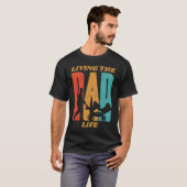 Living the Dad Life Twins in Stroller Graphic T-Shirt (Vorne ganz)