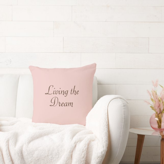 Living the Dream cotton pillow Kissen (Liege)