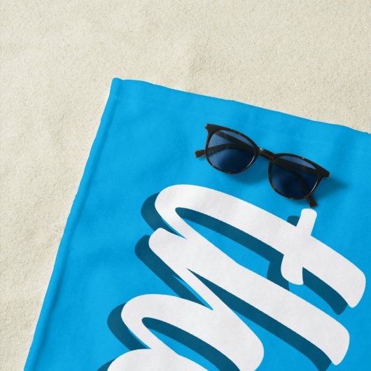 Living the dream custom color beach towel strandtuch (Beispiel)