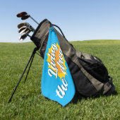 Living the dream custom color golf towel golfhandtuch (Gras)