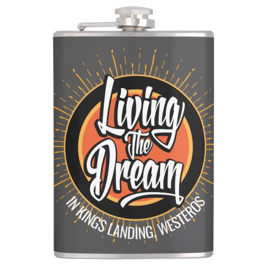 Living the Dream Flachmann (Vorderseite)