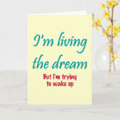 Living the Dream Karte (Gelbe Blume)