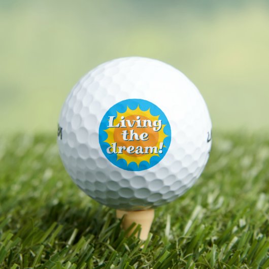 Living the dream Wilson golf ball gift set (Insitu T-Shirt)
