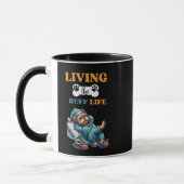 "Living the Ruff Life" Yorkie 11oz Coffee Tasse (Links)