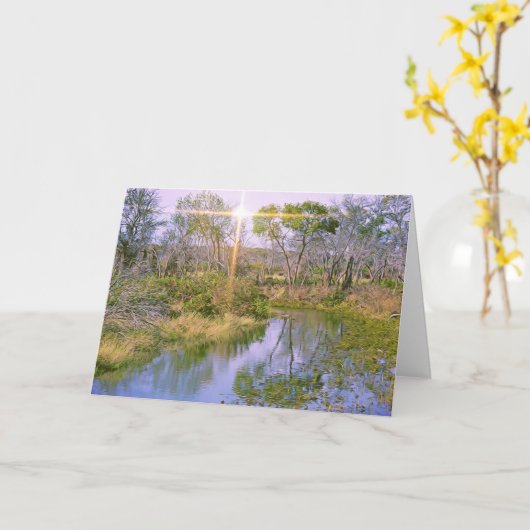 Living Water Scripture Card John 7:38 Karte (Gelbe Blume)