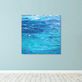 "Living Water" Stretched Canvas Print Leinwanddruck (Insitu (Holzboden))