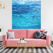 "Living Water" Stretched Canvas Print Leinwanddruck (Insitu (Wohnzimmer))