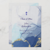 Living Waters 2025 Graduation Party orthodox Einladung (Vorne/Hinten)