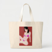 LivingDoll1 Jumbo Stoffbeutel (Vorne)