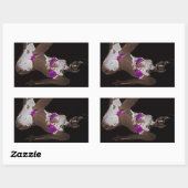 LivingDoll 3 Rechteckiger Aufkleber (Blatt)