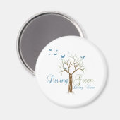 LivingGreen Magnet (Vorderseite/Rückseite)