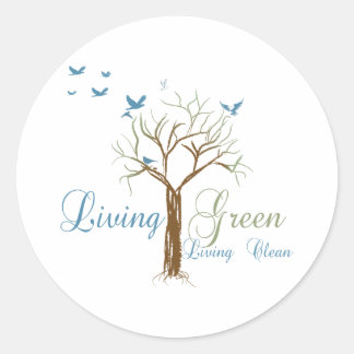 LivingGreen Runder Aufkleber