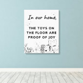 Livingroom Funny room Art Leinwanddruck (Insitu (Holzboden))