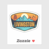 Livingston, Alabama Aufkleber (Blatt)