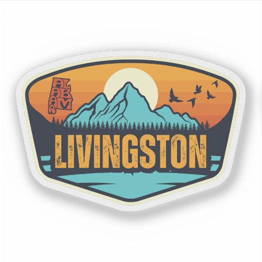 Livingston, Alabama Aufkleber (Vorderseite)