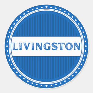 Livingston City Pride Emblem – Schottische Identit Runder Aufkleber