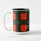 Livingston-Clan karierter schottischer Tartan Zweifarbige Tasse (Links)