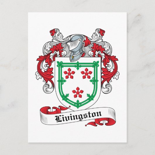 Livingston-Familienwappen Postkarte (Vorderseite)