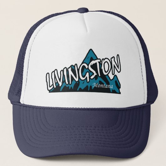 Livingston Montana Berg Truckerkappe (Vorderseite)
