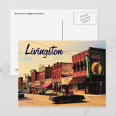 Livingston Montana Postcard Postkarte (Vorne/Hinten)