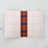 Livingston schottischer Tartanentwurf Karte (Innenseite)