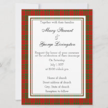 Livingston Scottish Wedding Einladung