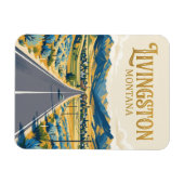 Livingston USA Magnet (Horizontal)