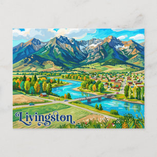 Livingston USA Postkarte