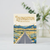 Livingston USA Postkarte (Stehend Vorderseite)
