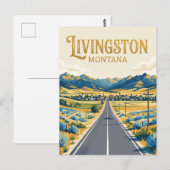 Livingston USA Postkarte (Vorne/Hinten)