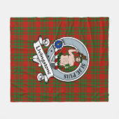 Livingstone Clan Abzeichen Tartan Kariert Fleecedecke (Vorderseite (Horizontal))