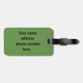 Livingstone Personalisiert Gepäckanhänger (Rückseite horizontal)