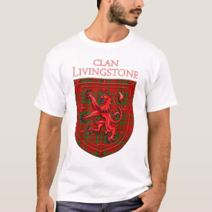 Livingstone Tartan Scottish Plaid Lion Rampant T-Shirt